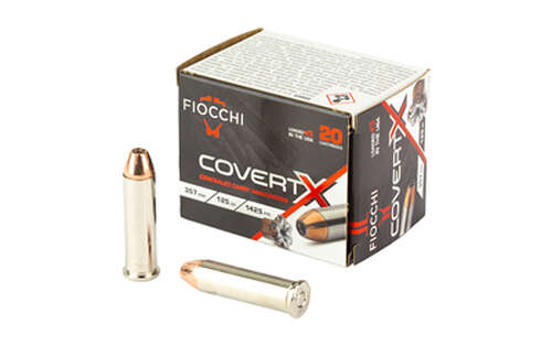 Ammunition Fiocchi Ammunition COVERT X 357Magnum|38Special FIOCCHI COVERT X 357MAG 125GR 20/200
